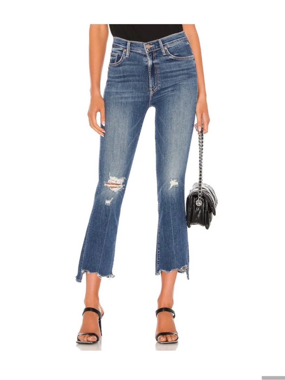 Mother The Insider Crop Step Chew in Dancing on Coals size 27